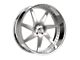 Amani Devine-L Brush Center with Chrome Lip Wheel; 26x10; 5mm Offset (20-24 Jeep Gladiator JT)