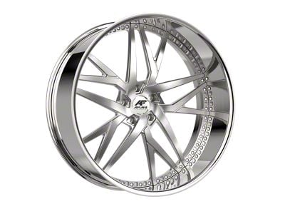 Amani IKON-L Brush Center with Chrome Lip Wheel; 26x10; 5mm Offset (20-24 Jeep Gladiator JT)