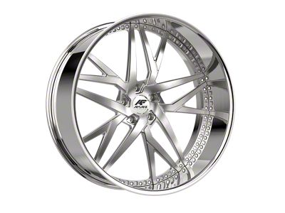 Amani IKON-L Brush Center with Chrome Lip Wheel; 26x9; 1mm Offset (20-24 Jeep Gladiator JT)