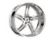 Amani Monero-R Brush Center with Chrome Lip Wheel; 26x9; 1mm Offset (20-24 Jeep Gladiator JT)