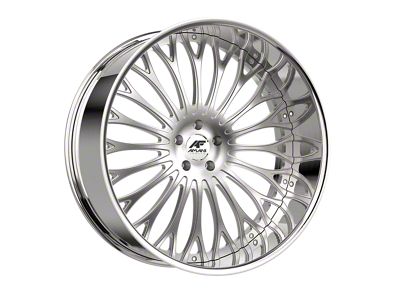 Amani Napoliano Brush Center with Chrome Lip Wheel; 26x10; 5mm Offset (20-24 Jeep Gladiator JT)