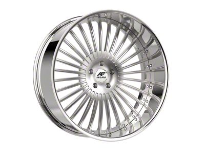 Amani R.E.A.L. Brush Center with Chrome Lip Wheel; 26x9; 1mm Offset (20-24 Jeep Gladiator JT)