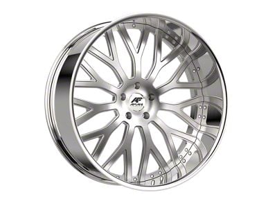 Amani Sorleno Brush Center with Chrome Lip Wheel; 24x9; 1mm Offset (20-25 Jeep Gladiator JT)