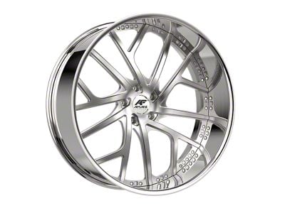 Amani VERGE-L Brush Center with Chrome Lip Wheel; 26x10; 5mm Offset (20-24 Jeep Gladiator JT)