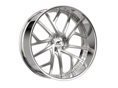 Amani VERGE-L Brush Center with Chrome Lip Wheel; 26x9; 1mm Offset (20-24 Jeep Gladiator JT)