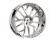 Amani VERGE-R Brush Center with Chrome Lip Wheel; 26x9; 1mm Offset (20-24 Jeep Gladiator JT)