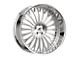 Amani Napoliano Brush Center with Chrome Lip Wheel; 26x10; 5mm Offset (07-18 Jeep Wrangler JK)