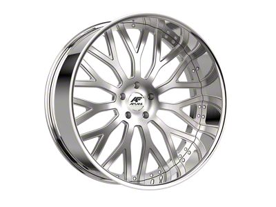 Amani Sorleno Brush Center with Chrome Lip Wheel; 24x9; 1mm Offset (18-24 Jeep Wrangler JL)