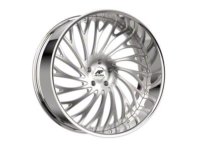 Amani Vamos-R Brush Center with Chrome Lip Wheel; 28x10; 5mm Offset (18-24 Jeep Wrangler JL)