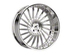 Amani Cultura-R Brush Center with Chrome Lip 5-Lug Wheel; 22x10; 38mm Offset (05-15 Tacoma)