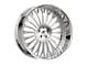 Amani Napoliano Brush Center with Chrome Lip 5-Lug Wheel; 22x9; 32mm Offset (05-15 Tacoma)