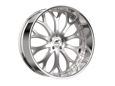 Amani Tango Brush Center with Chrome Lip 5-Lug Wheel; 22x10; 38mm Offset (05-15 Tacoma)