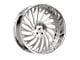 Amani Vamos-L Brush Center with Chrome Lip 6-Lug Wheel; 28x9; 15mm Offset (04-15 Titan)