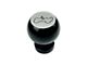 American Brothers Design Manual Shift Knob with Bright White Rubicon Logo; Black (20-24 Jeep Gladiator JT)