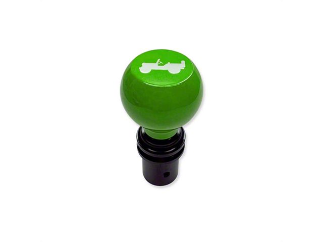 American Brothers Design Automatic Shift Knob with Bright White Rubicon Logo; Black (20-24 Jeep Gladiator JT)