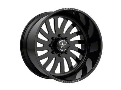 American Force 74 Octane SS Gloss Black Machined 6-Lug Wheel; 22x11; 0mm Offset (04-15 Titan)