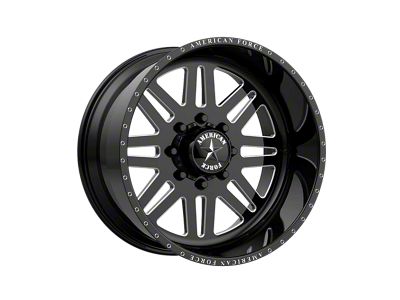 American Force 09 Liberty SS Gloss Black Machined 6-Lug Wheel; 20x12; -40mm Offset (04-15 Titan)