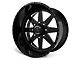 American Force 11 Independence SS Gloss Black Machined 6-Lug Wheel; 22x10; -25mm Offset (04-15 Titan)