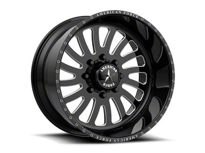 American Force 74 Octane SS Gloss Black Machined 6-Lug Wheel; 20x12; -40mm Offset (04-15 Titan)