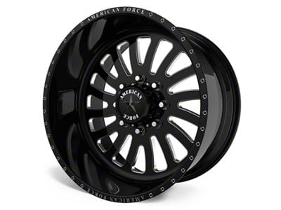 American Force 74 Octane SS Gloss Black Machined 6-Lug Wheel; 20x14; -73mm Offset (04-15 Titan)