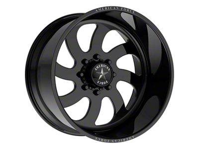 American Force 76 Blade SS Gloss Black Machined 6-Lug Wheel; 20x10; -25mm Offset (04-15 Titan)