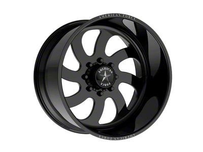 American Force 76 Blade SS Gloss Black Machined 6-Lug Wheel; 20x12; -40mm Offset (04-15 Titan)