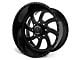 American Force 76 Blade SS Gloss Black Machined 6-Lug Wheel; 20x12; -40mm Offset (04-15 Titan)