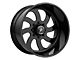 American Force 76 Blade SS Gloss Black Machined 6-Lug Wheel; 20x14; -73mm Offset (04-15 Titan)