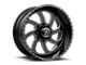 American Force 76 Blade SS Gloss Black Machined 6-Lug Wheel; 22x12; -40mm Offset (04-15 Titan)