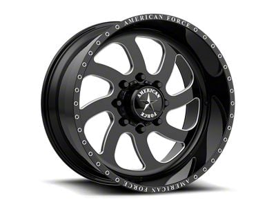 American Force 76 Blade SS Gloss Black Machined 6-Lug Wheel; 26x14; -73mm Offset (04-15 Titan)