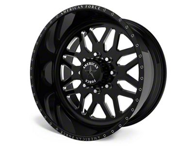 American Force B02 Trax SS Gloss Black Machined 6-Lug Wheel; 20x14; -73mm Offset (04-15 Titan)