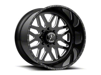 American Force B02 Trax SS Gloss Black Machined 6-Lug Wheel; 24x11; 0mm Offset (04-15 Titan)