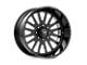 American Force F20 Atom SS Gloss Black Machined 6-Lug Wheel; 20x10; -25mm Offset (2024 Tacoma)