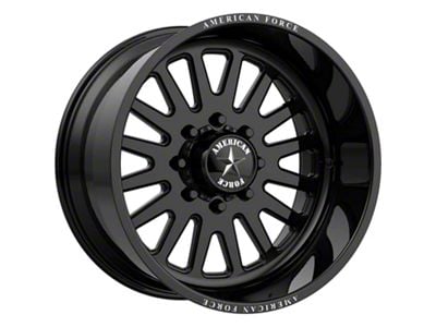 American Force F20 Atom SS Gloss Black Machined 6-Lug Wheel; 20x9; 0mm Offset (2024 Tacoma)