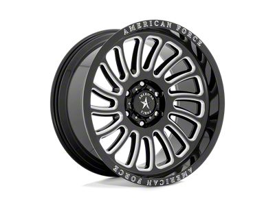 American Force Vulcan Gloss Black Milled 6-Lug Wheel; 20x10; -18mm Offset (2024 Tacoma)