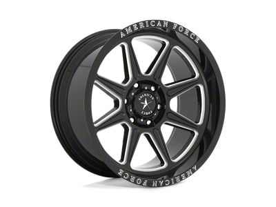 American Force Trail Gloss Black Milled 6-Lug Wheel; 20x10; -18mm Offset (10-24 4Runner)