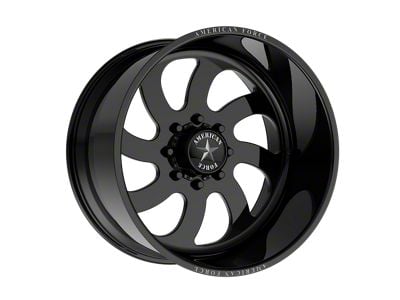 American Force 76 Blade SS Gloss Black Machined 6-Lug Wheel; 20x10; -25mm Offset (22-24 Bronco Raptor)