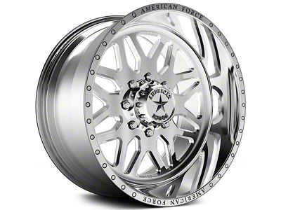 American Force B02 Trax SS Polished 6-Lug Wheel; 20x9; 0mm Offset (22-24 Bronco Raptor)