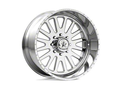 American Force F20 Atom SS Polished 6-Lug Wheel; 22x11; 0mm Offset (22-24 Bronco Raptor)