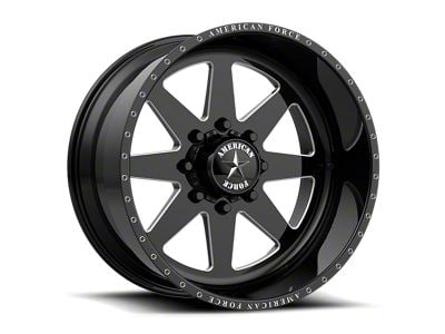 American Force 11 Independence SS Gloss Black Machined Wheel; 20x12 (18-24 Jeep Wrangler JL)