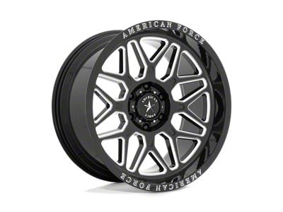 American Force Rush Gloss Black Milled 6-Lug Wheel; 20x10; -18mm Offset (16-24 Titan XD)