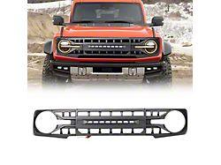 American Modified Armor Grille with LED Off-Road Lights; Black (21-25 Bronco w/o Forward Facing Camera)