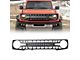 American Modified Armor Grille with LED Off-Road Lights; Black (21-24 Bronco w/o Forward Facing Camera)