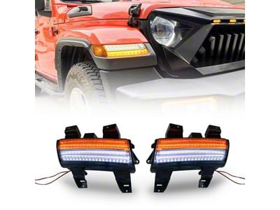 Sequential Turn Signals; Smoked (20-25 Jeep Gladiator JT, Excluding Sport)