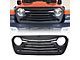 American Modified Tomahawke Grille with LED Eyebrow; Matte Black (20-24 Jeep Gladiator JT w/o TrailCam)