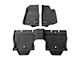 American Modified All-Weather Front and Rear Floor Mats; Black (18-24 Jeep Wrangler JL 4-Door, Excluding 4xe)