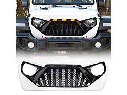 American Modified Goliath Grille with Amber DRL; White and Black (18-25 Jeep Wrangler JL)