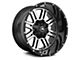 American Off-Road Wheels A106 Gloss Black Machined 6-Lug Wheel; 22x14; -76mm Offset (22-24 Tundra)