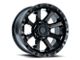 American Outlaw Wheels Capone Gloss Black with Dark Tint 6-Lug Wheel; 17x8.5; 0mm Offset (21-24 Bronco, Excluding Raptor)