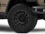 American Outlaw Wheels Dusty Road Satin Black Wheel; 17x8.5; 0mm Offset (20-25 Jeep Gladiator JT)